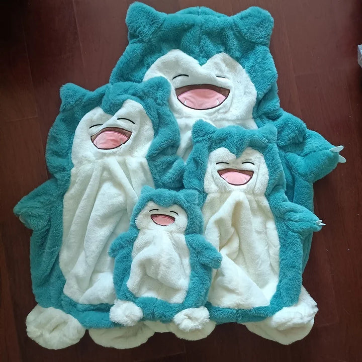 80cm Pokemon Snorlax Holster Plush Toys Not Stuffed Plush Skins Cute Cartoon Plushes Dolls Semi-finished Leather Case Kids Toys