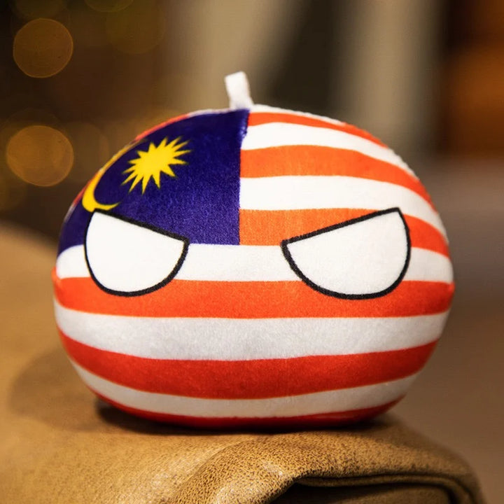 70 Styles 10cm Country Ball Plush Toys Polandball Pendant Country Balls Countryball Stuffed Doll Decor Birthday Gift for Kids