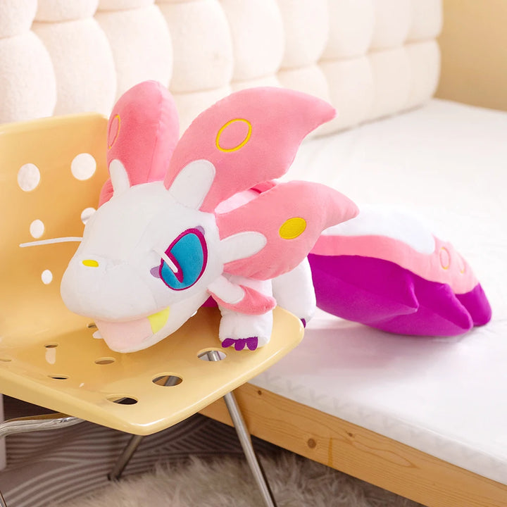95cm Large Monster Hunter Rise Palamute Plush Toy Cartoon Figure Mizutsune‌ Sunbreak Stuffed Kiranico タマミツネ Plushie Dolls Gifts