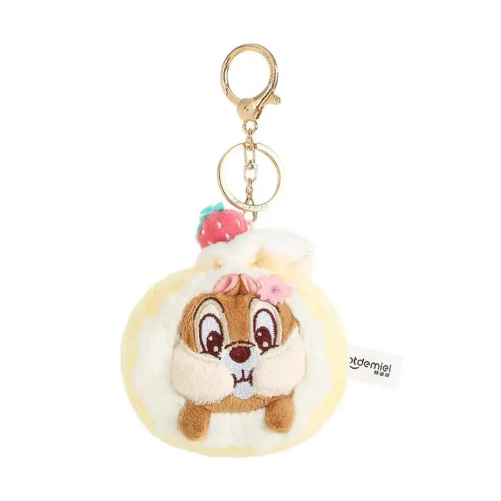 Kawaii Disney Chip 'n' Dale Cherry Blossom Plush Toys Creative Bag Keychain Cartoon Girl Coin Purse Wallet Friend Birthday Gift