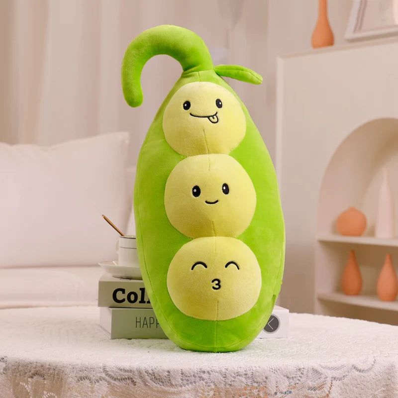 ZU Super Soft Plush Pillow Cute Fruits Kiwi Apple Orange and Vegetables Pea Chili Stuffed Toys Sofa Home Decor Cushion for Girl