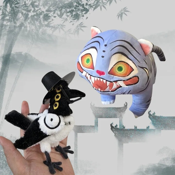 New Kpop Demon Hunters Plush Game Hunters 20cm Three Eyes 25cm Magpie Soft Toys Plushie Birthday Gift