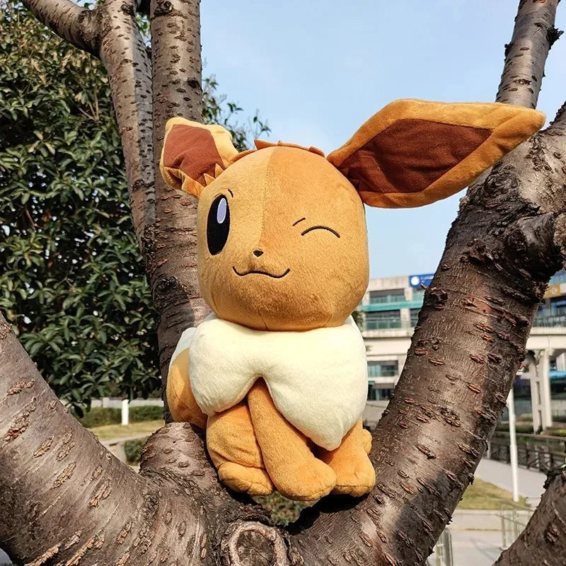 Pokemon Eevee Plush Toys 30/43cm Kawaii Pillow Cartoon Eevee Stuffed Christmas Gifts for Childrens Pokémon Anime Plushie Dolls