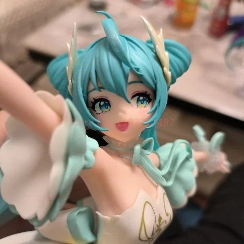 13cm Miku Anime Figure Hatsune Miku Classic Dance Swan Lake Action Figure Pvc Original Banpresto Model Collection Toy Customized