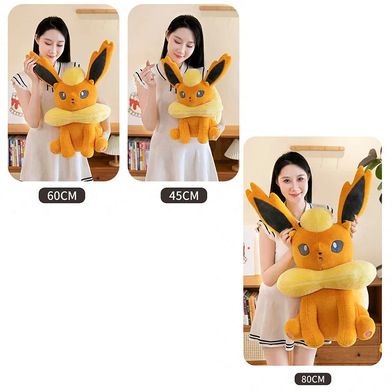 45/80cm Flareon Pokemon Plush Toys Large Anime Doll Cute Pillow Cartoon Giant Pokémon Plushie Stuffed Gift for Kids Christmas