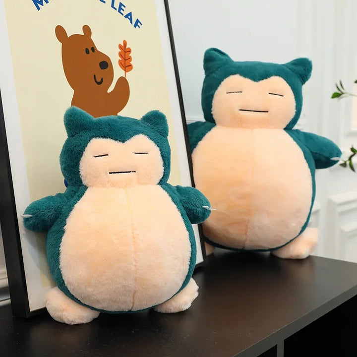 30-90cm Large Pokemon Plush Toys Snorlax Anime Plushie Leather Holster Semi-finished Pokémon Snorlax Soft Pillow Children Gift