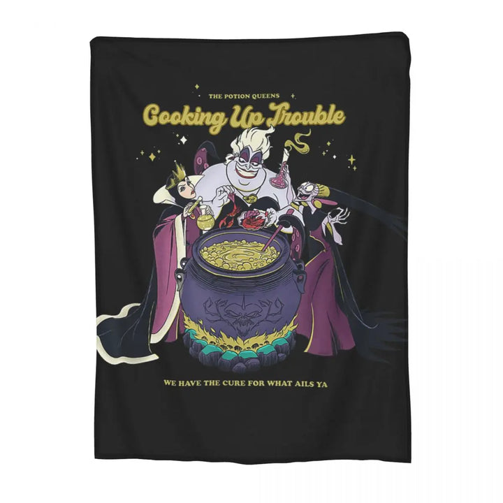Evil Queen Blanket Coral Fleece Plush Textile Decor Villains Portable Soft Throw Blanket for Home Car Rug Piece