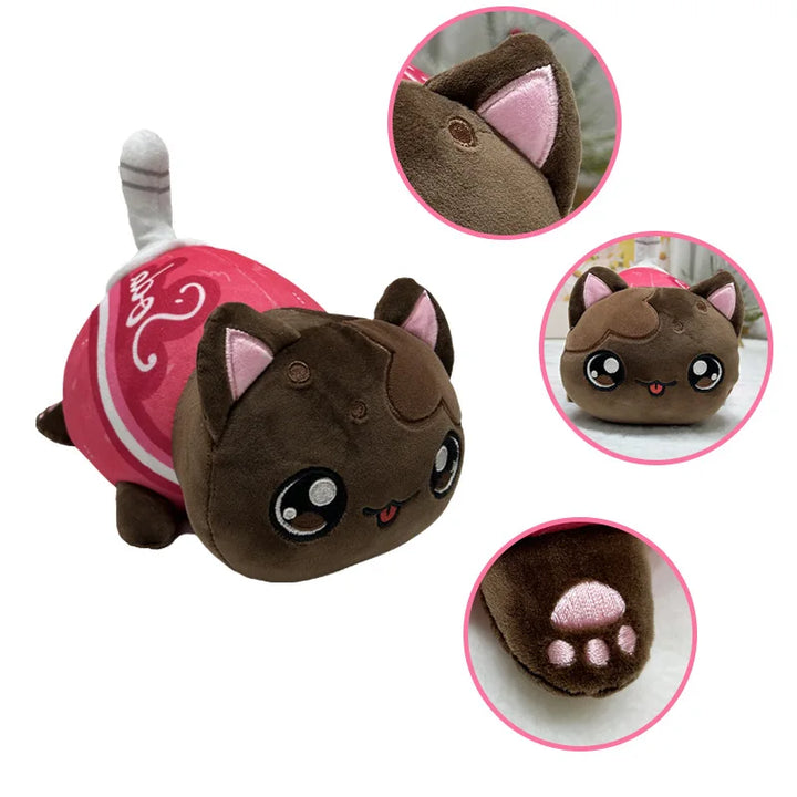 Cute Soft Aphmau Plush Toy Doll Soft Cartoon Pillow Cushion French Fries Coke Burger Children's Companion Doll Christmas Gift