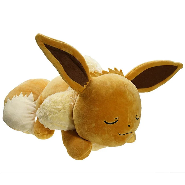 Pokemon Eevee Plush Toys Anime Pokémon Plushie Dolls 60cm Giant Cute Stuffed Pillow Eevee Sleeping Christmas Gifts for Children