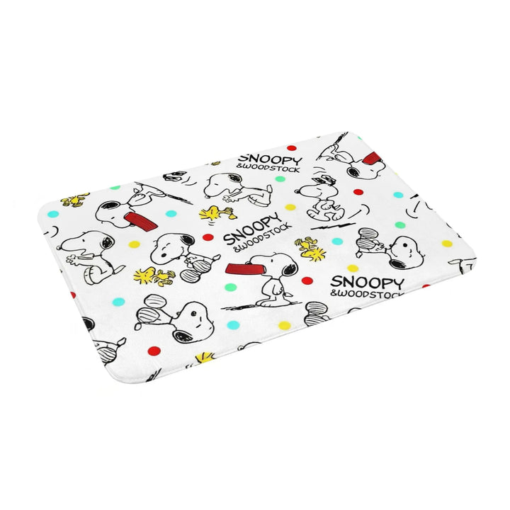 Snoopy Woodstock Merch Memory Foam Bath Mat Rug Non-Slip Soft Cartoon Bathroom Floor Rugs Carpet For Kitchen Shower Bath