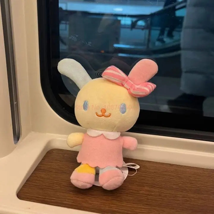 Kawaii Sanrio U-Sa-Ha-Na Rabbit Plush Doll Keychain Girl Bag Pendant Keychains Decoration Cute Doll Pendant Toy Children Gift