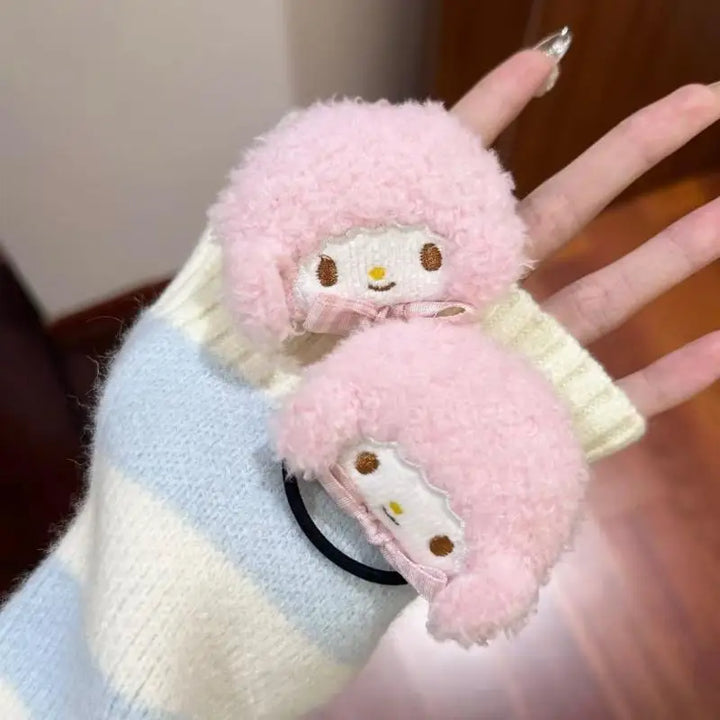 Kawaii Sanrio Hangyodon My Sweet Piano Hairpin Accessories Cartoon Pachacco Hair Rope Headdress Girls Christmas Birthday Gift