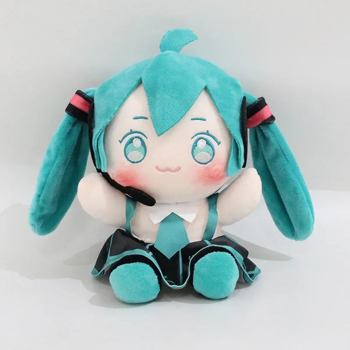 20cm Hatsune Miku Plush Doll Anime Plushie Pendant Peripheral Kawaii Doll Cartoon Children Girl Gifts Student Toy