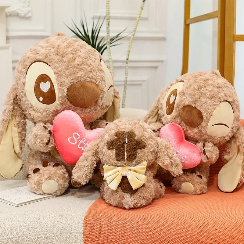 30-80CM Disney Lilo & Stitch Plush Doll Cartoon Toy Cute Anime Stuffed Cute Chocolate Stich Soft Plushie Kids Birthday Gifts