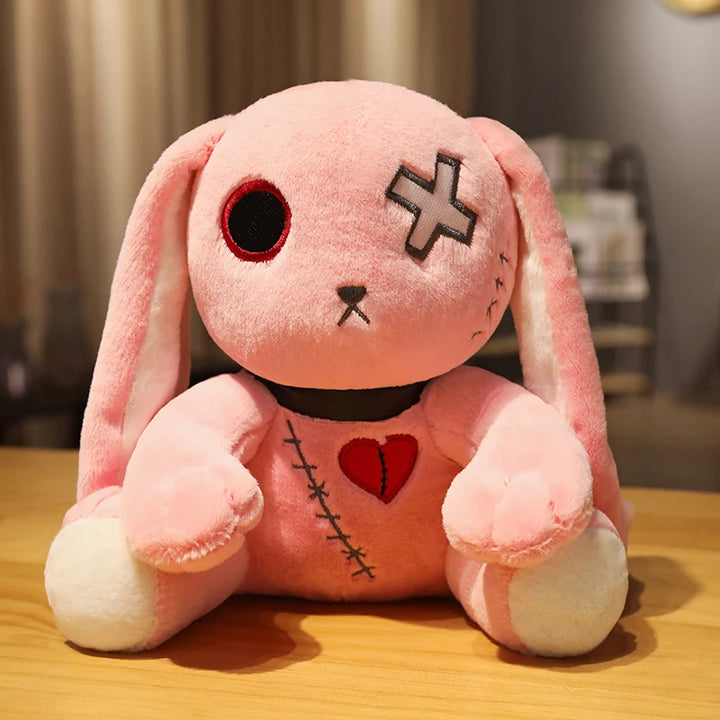 Dark Series Plush Rabbit Toy Pentacle Moon Vampire Doll Stuffed Gothic Rock Style Bunny Halloween Plush Kids Toy Home Decor