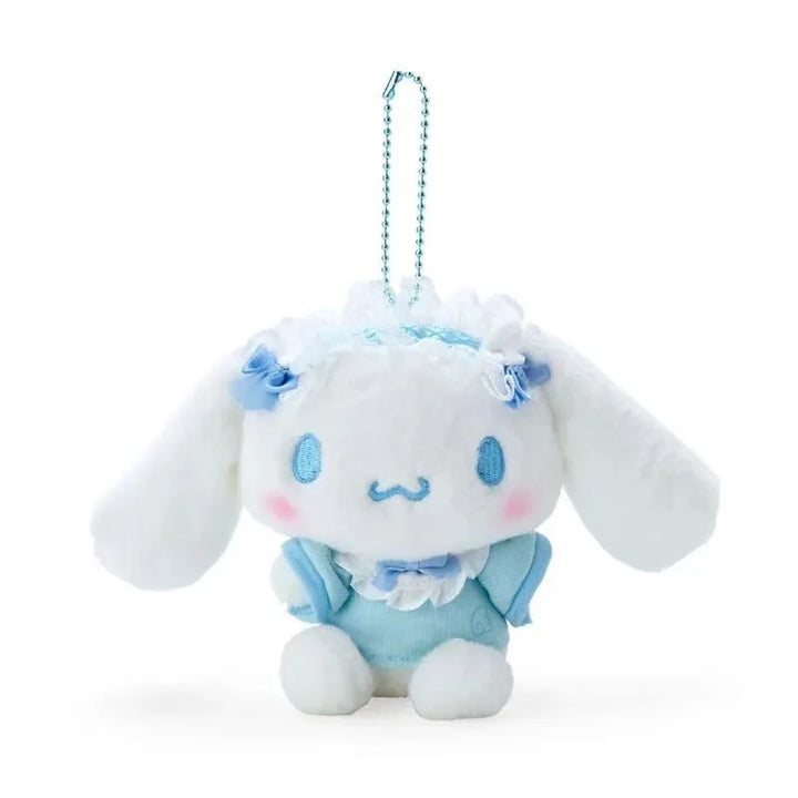 Kawaii Sanrio Kuromi Cinnamoroll Plush Toys Keychain Angel Maid's Uniforms Hello Kitty Backpack Pendant Girl Gifts Accessories