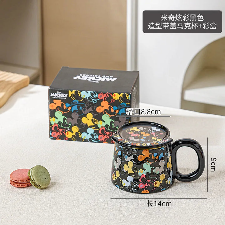 Disney Mickey Marie Cat Peripherals Ceramic Mug Cartoon Cute High-Capacity Milk Water Cup Festive Gifts Party Decor Gift