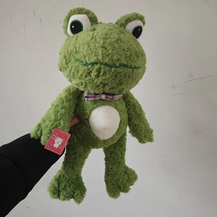 50cm Kawaii Realistic Frog Plush Toy Simulation Green Frog Stuffed Animal For Birthday present
