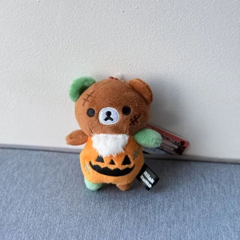 Cartoon‌ Rilakkuma‌ Plush Pendant Key Chain Back Packaging Accessories Creative Soft Cartoon Doll Boys and Girls Halloween Gifts