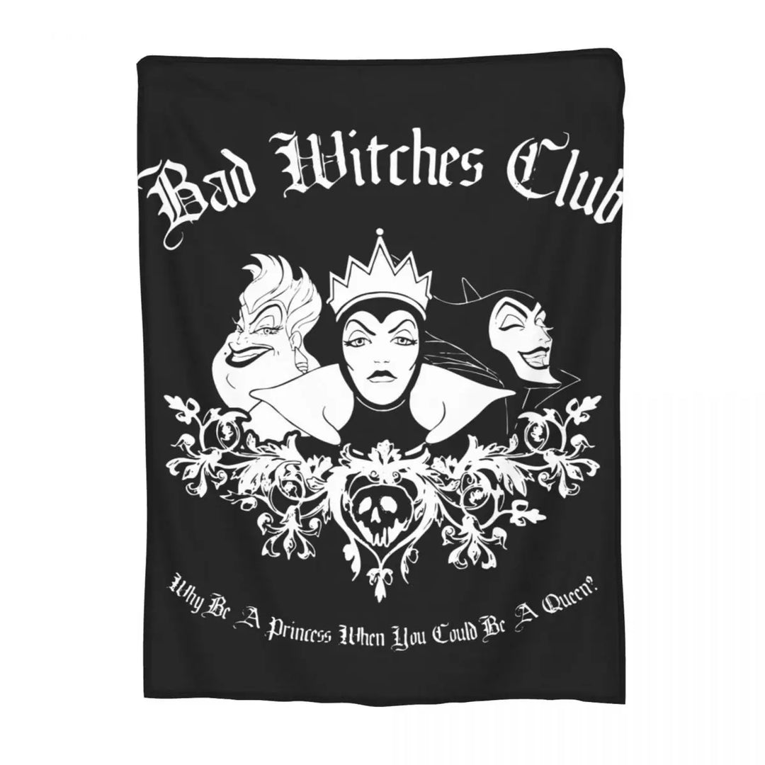 Evil Queen Blanket Coral Fleece Plush Textile Decor Villains Portable Soft Throw Blanket for Home Car Rug Piece