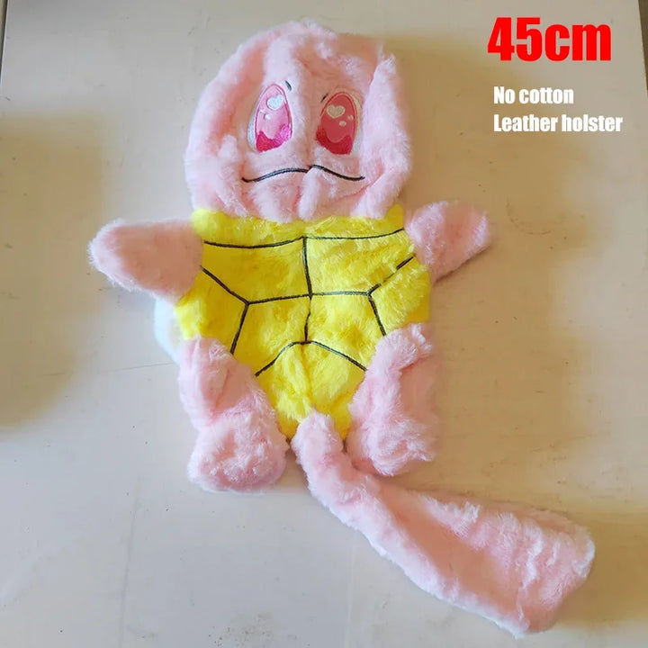 Huge Pokemon Charmander Eevee Squirtle Holster Plush Toys Big Pokémon Bulbasaur Semi-finished Leather Holster Kid Christmas Gift