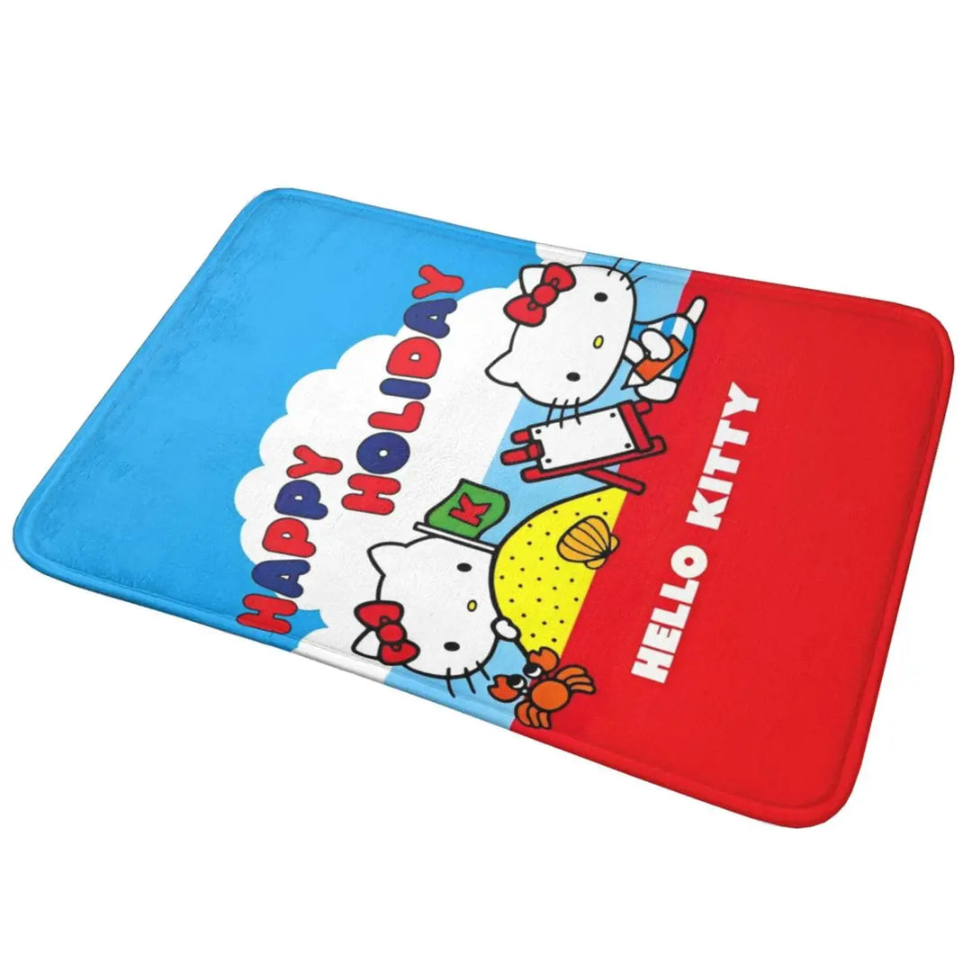 Hello Kitty Bathroom Rugs Mat Water Absorbent Bath Rugs Mats Carpet Non-Slip for Kitchen Shower