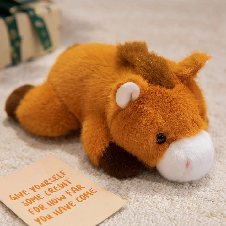 Realistic Grey Raccoon Plush Toy Cuddle Panda Wild Animal Stuffed Toys Brown Horse Soft Doll Capybara Plushie Koala Plush Sloth