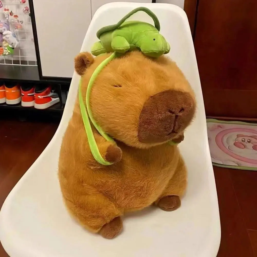 Cute Doll Capybara Plush Keychain Stuffed Guinea Pig Simulation Capibara Soft Doll Plush Gift Animal Capy Anime Fluffty Toy