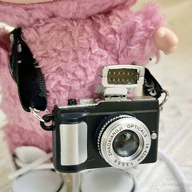 17cm Cute Labubu Leather Shoes Canvas Shoes Sneakers Camera Labubu Korea Kpop Exo DIY Girls Labubu Doll Accessories