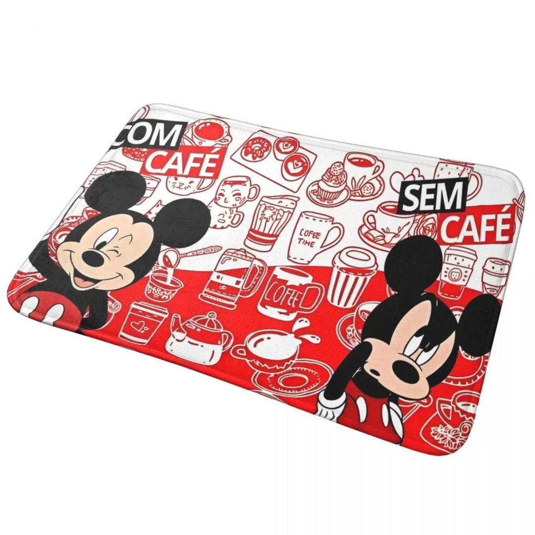 Cute Minnie Cartoon Bathroom Rugs Mat Quick Dry Mickey Bath Rugs Mats Carpet Non-Slip for Shower Tub