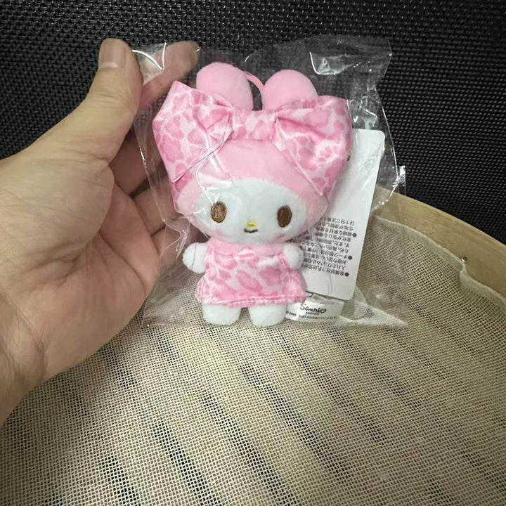 Kawaii Sanrio My Melody 20Th Anniversary Cute Cartoon Candy Pink Plush Toys Keychain Doll Backpack Pendant Girls Holiday Gift