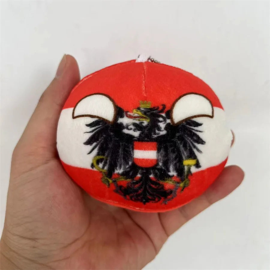 70 Styles 10cm Country Ball Plush Toys Polandball Pendant Country Countryball Stuffed Doll Christmas Gifts for Kids