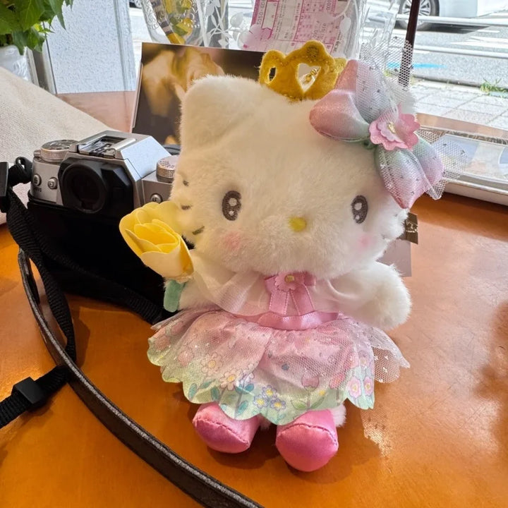 12cm Sanrio My Sweet Piano Plush Stuffed Soft Doll Keychain Heartfelt Crown Wishes Series hello kitty plushies bag Pendant Gifts