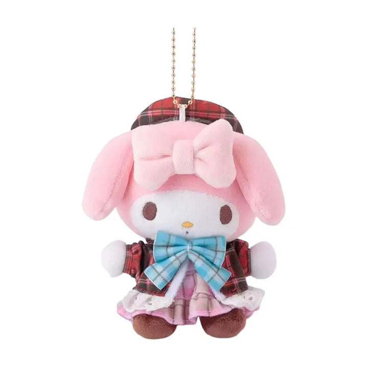Kawaii Sanrio My Melody Wish Me Mell Plush Toys Cartoon Keychain Kuromi Hello Kitty Backpack Pendant Decoration Birthday Gifts