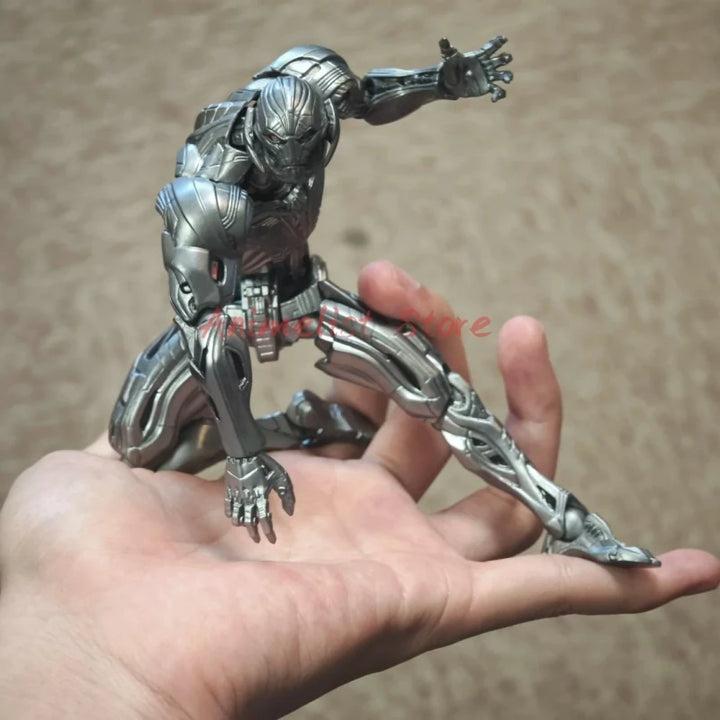 In Stock Marvel Ultron Action Figures 16cm Ko Model Ultron Kaiyodo Amazing Yamaguchi Avengers Anime Collection Toys Gift
