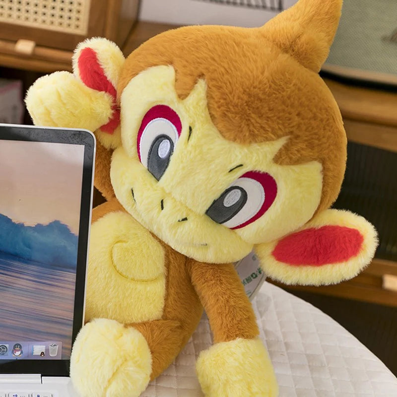 30/50cm Chimchar Pokemon Large Plush Toys Anime Doll Cute Giant Pokémon Monkey Cute Cartoon Stuffed Plushie Pillow Gift for Kids