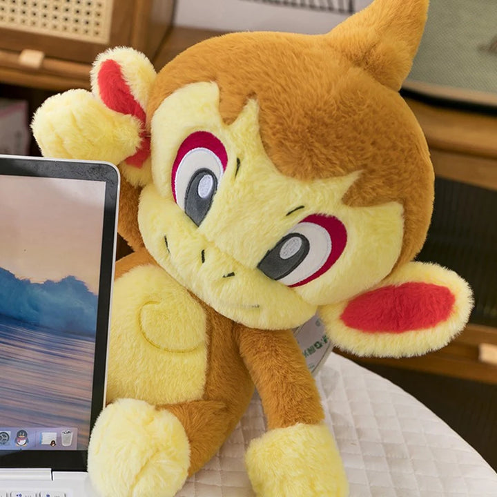 30/50cm Chimchar Pokemon Large Plush Toys Anime Doll Cute Giant Pokémon Monkey Cute Cartoon Stuffed Plushie Pillow Gift for Kids
