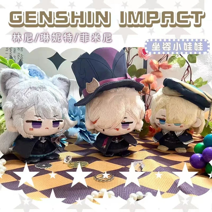 New Genshin Impact Plush Doll Kaveh Tighnari Al Haitham Dottore Xiao Diluc Kazuha Pendant Keychain Anime Cosplay Toy Kids Gift