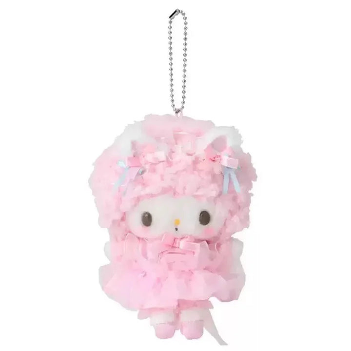 Kawaii Sanrio Kuromi Cinnamoroll Plush Toys Keychain Cartoon Hello Kitty My Sweet Piano Backpack Pendant Girls Birthday Gifts