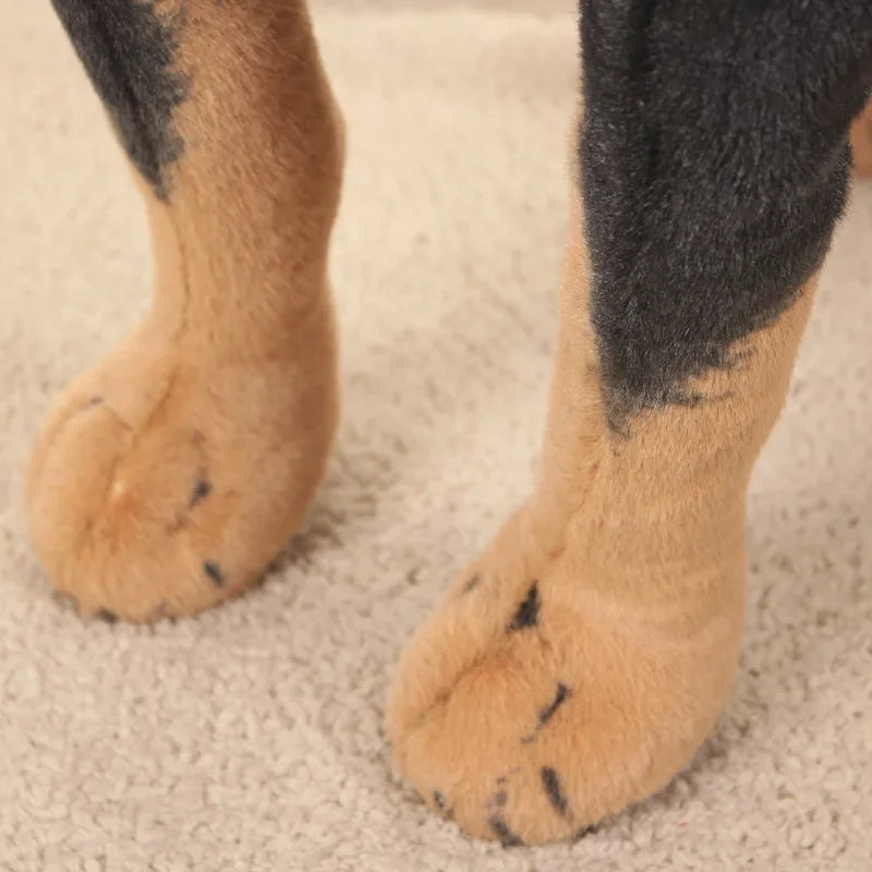 32cm Lifelike Dog Plush Toy Realistic Stuffed Animals Rottweiler Dog Plush Toys Kids Toys Gift For Children