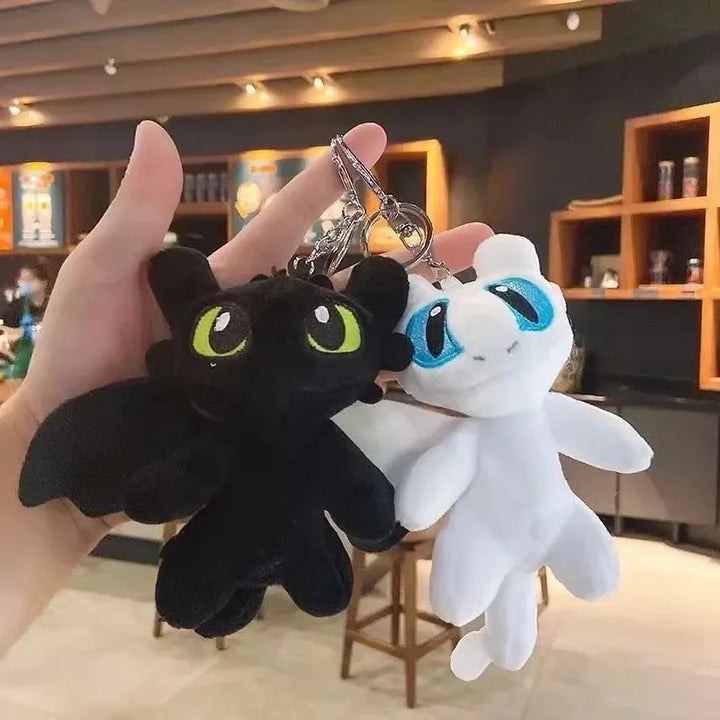 Cute Toothless Creative Pendant Plush Keychain Cartoon Peripheral Dolls School Bag Accessories Friends Children Christmas Gifts