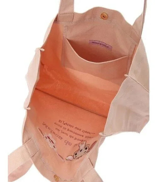 Cute Sugarbunnies Tote Bags for Women Limited for Easter Embroidery Anime Kawaii Shoulder Bag Ladies Top Handle Eco Shopping Bag