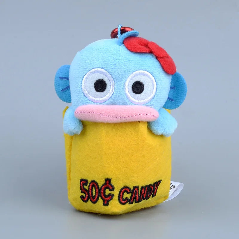 Kawaii Sanrio Kuromi Hello Kitty Cartoon Cute Plush Toys Hangydon Backpack Pendant Keychain Doll Decoration Girl Birthday Gift