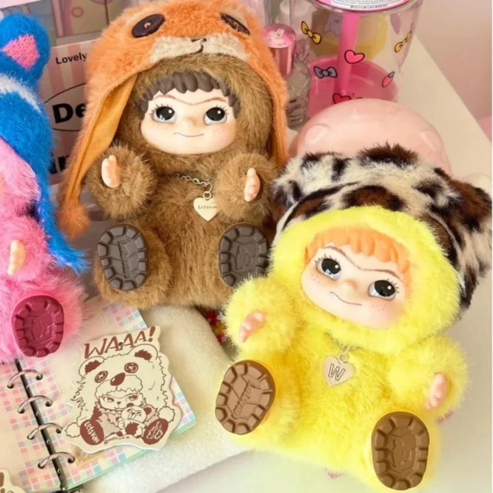 New WAKUKU Trendy Party Series Blind Box Handmade Plush Doll - Mystery Gift for Hair Fashion Lovers Vinyl Face Collectible Toy