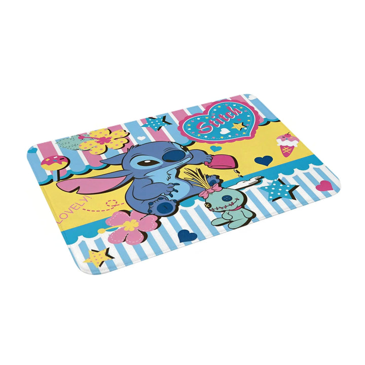 Lilo & Stitch Memory Foam Bath Mat Rug Non-Slip Quick Dry Cute Cartoon Bathroom Floor Rugs Carpet For Kitchen Shower Bath