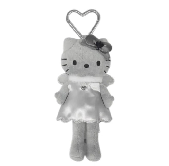 Kawaii 15cm sanrio Angel Series NIC Hello Kitty plush Keychain Long Legs black skin Kitty doll Pendant Heisei y2k Bag charm gift