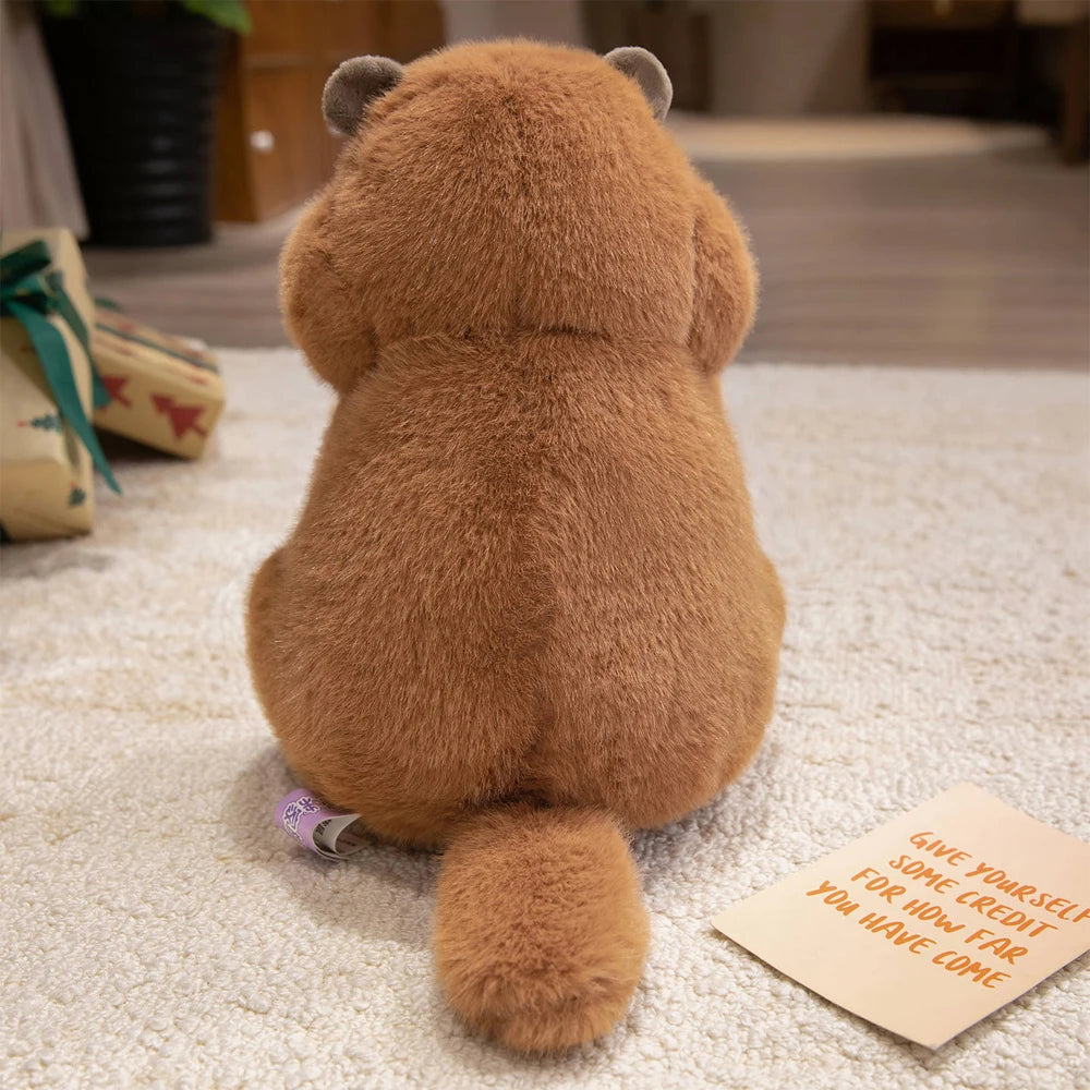 Chubby Kawaii Marmot Plush Toys Fluffy Realistic Groundhog Stuffed Wild Animal Soft Dolls Christmas Birthday Plushie Presents