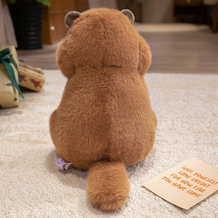 Chubby Kawaii Marmot Plush Toys Fluffy Realistic Groundhog Stuffed Wild Animal Soft Dolls Christmas Birthday Plushie Presents