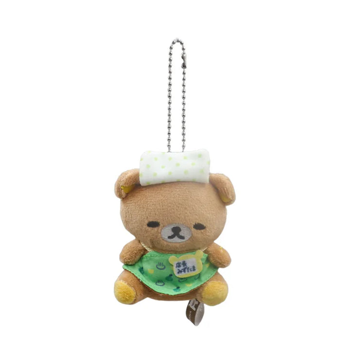 Kawaii Cartoon Rilakkuma Mini Plush Toys Keychain Backpack Pendant Soft Stuffed Doll Decoration Boys and Girls Birthday Gifts