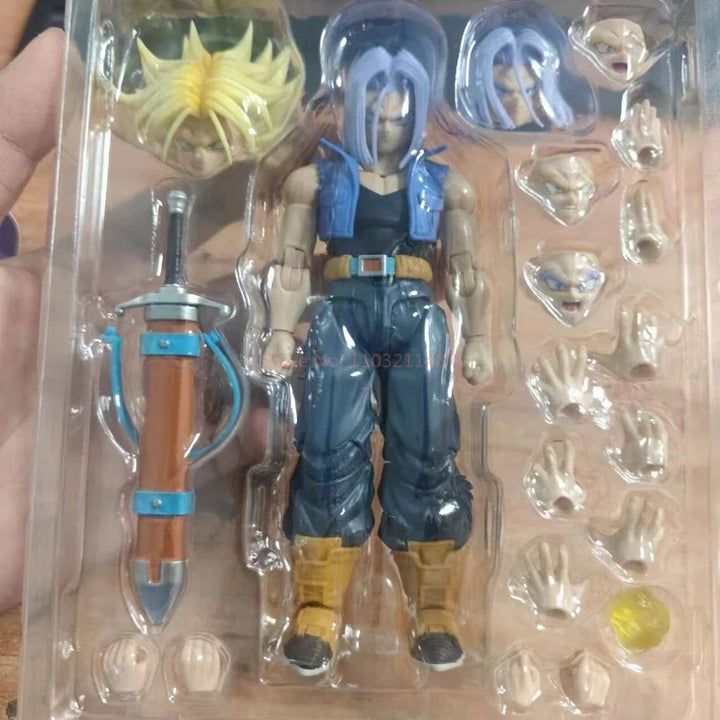 IN STOCK Demoniacal Fit SHF Trunks Figure Dragon Ball Z Super Saiyan The Boy From The Future Son Action Figure Model Toy